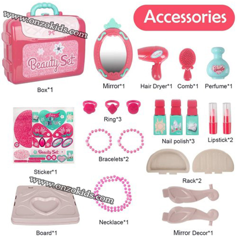 Valise de jeu de beauté 3 en 1 pour enfants – Image 9