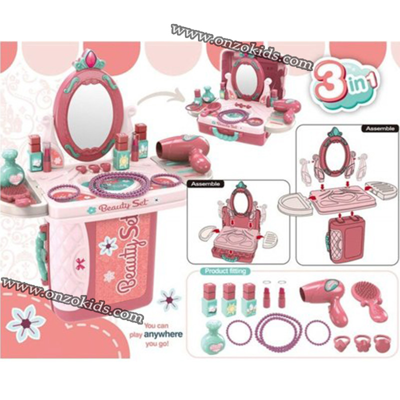 Valise de jeu de beauté 3 en 1 pour enfants – Image 7