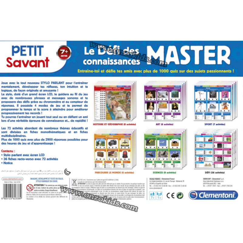 Jeu éducatif Clemenoti Le Défi Des Connaissances Master – Image 3
