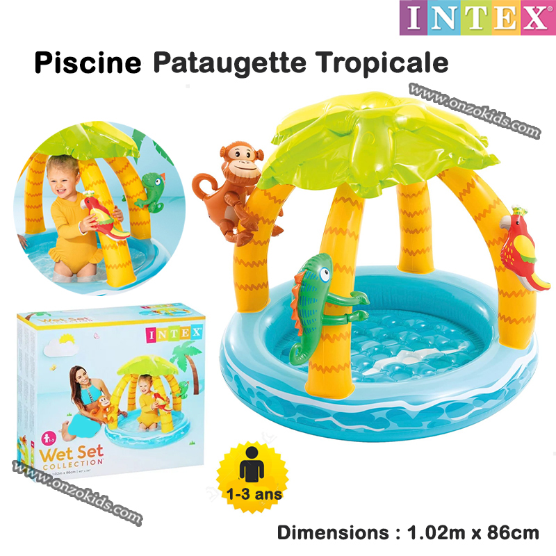 Piscine Pataugette Tropicale | INTEX