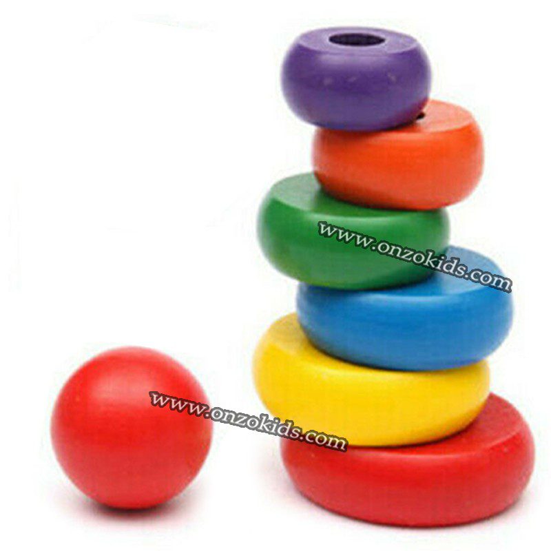 Tour de pile arc-en-ciel pour enfants – Image 6