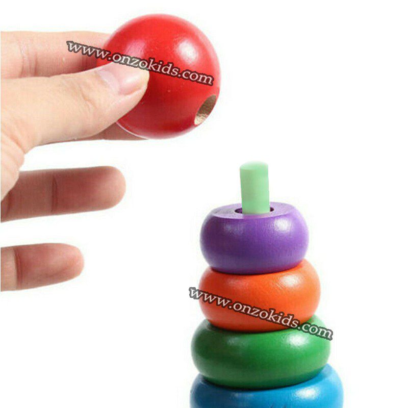 Tour de pile arc-en-ciel pour enfants – Image 7