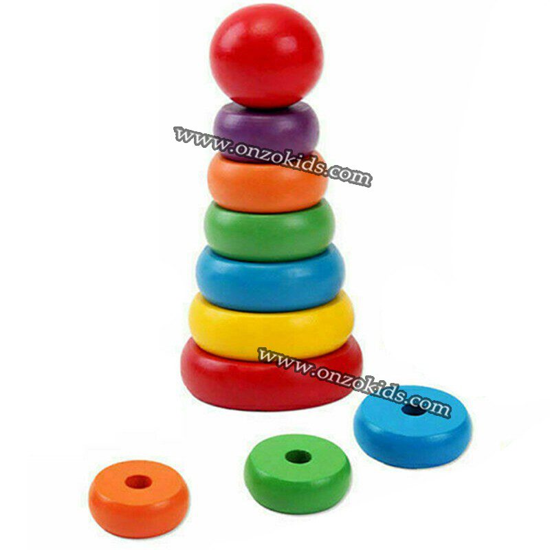 Tour de pile arc-en-ciel pour enfants – Image 3