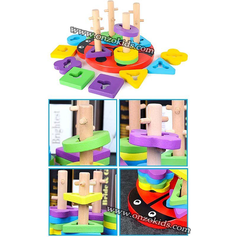 Puzzle géométrique en bois – Image 4