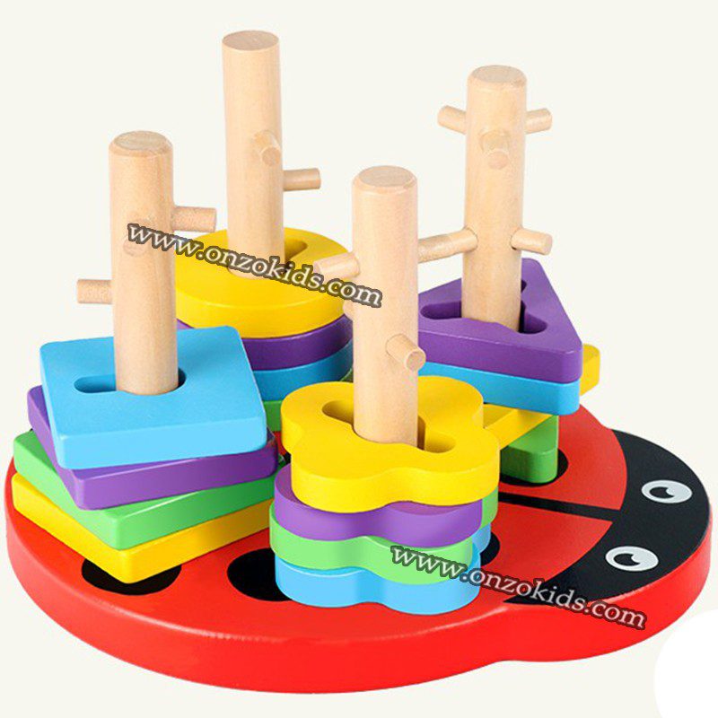 Puzzle géométrique en bois – Image 2