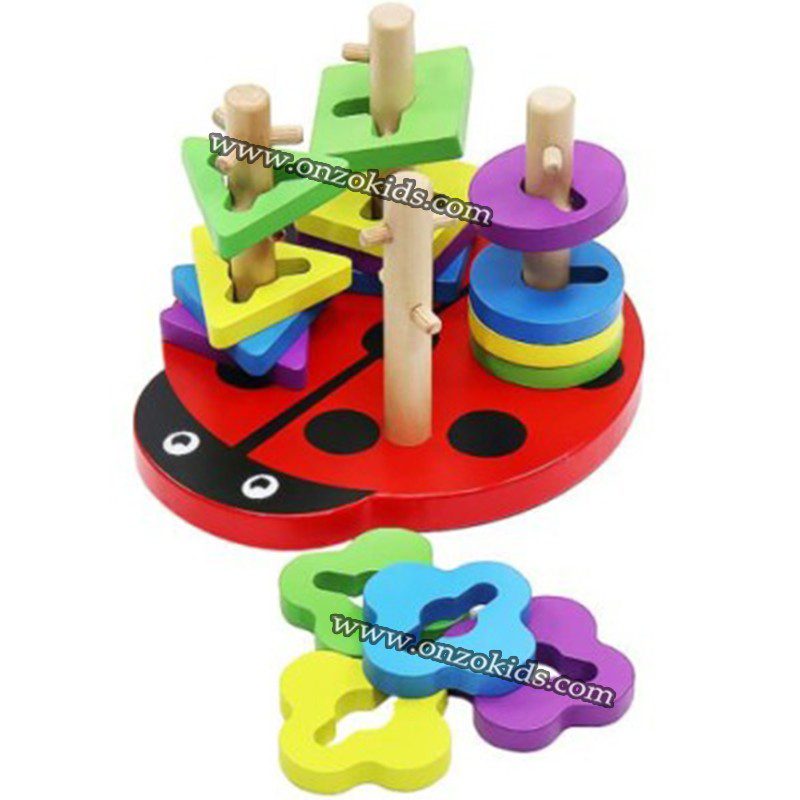Puzzle géométrique en bois – Image 3