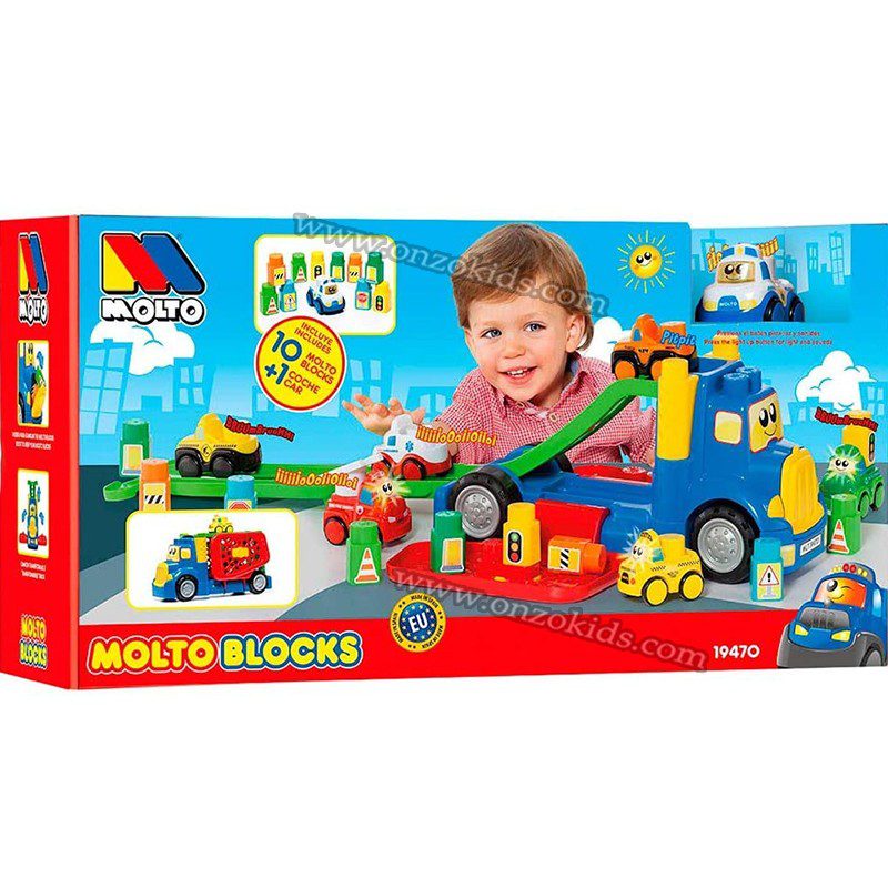 Camion porte voitures avec Blocs de Construction - Molto – Image 8