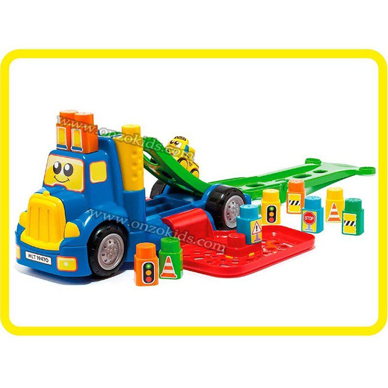 Camion porte voitures avec Blocs de Construction - Molto – Image 3
