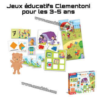 Jeux éducatifs Clementoni 8 en 1 jeu d’apprentissage pour les 3-5 ans