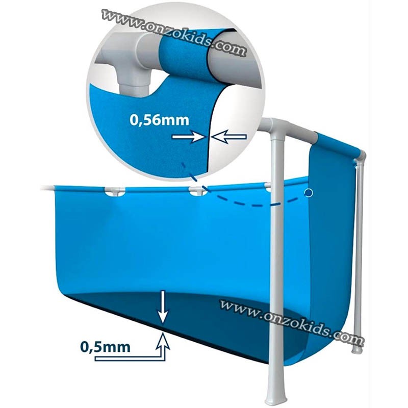 Piscine Frame Set rectangulaire 300 x 200 x 75 Cm -Intex – Image 4