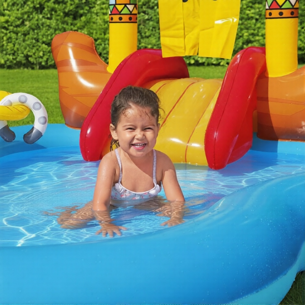 Toboggan gonflable avec accessoires 4en1 264 cm x 188 cm x 140 cm -Bestway – Image 3