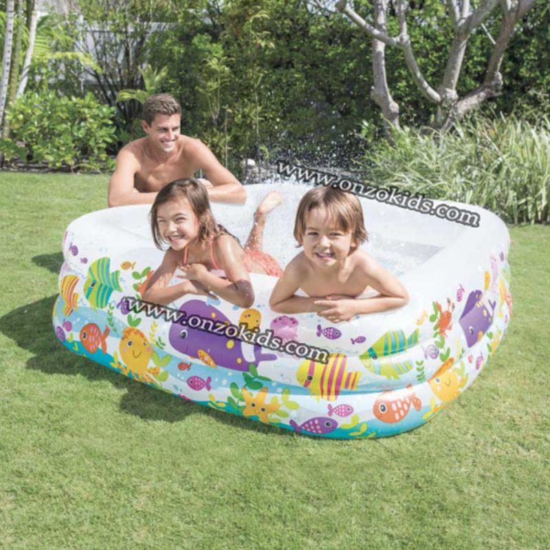 Piscine aquarium multicolor 159 x 159 x 50 cm - Intex – Image 4