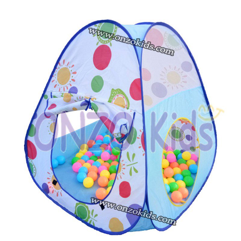 Tente + Tunnel + Air de jeu + 60 Balles pour bébé et enfant – Image 5