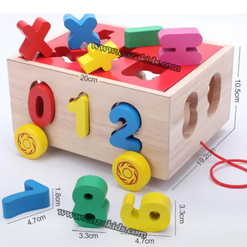 Cubes d'activité en bois, trieur en forme de bébé – Image 5