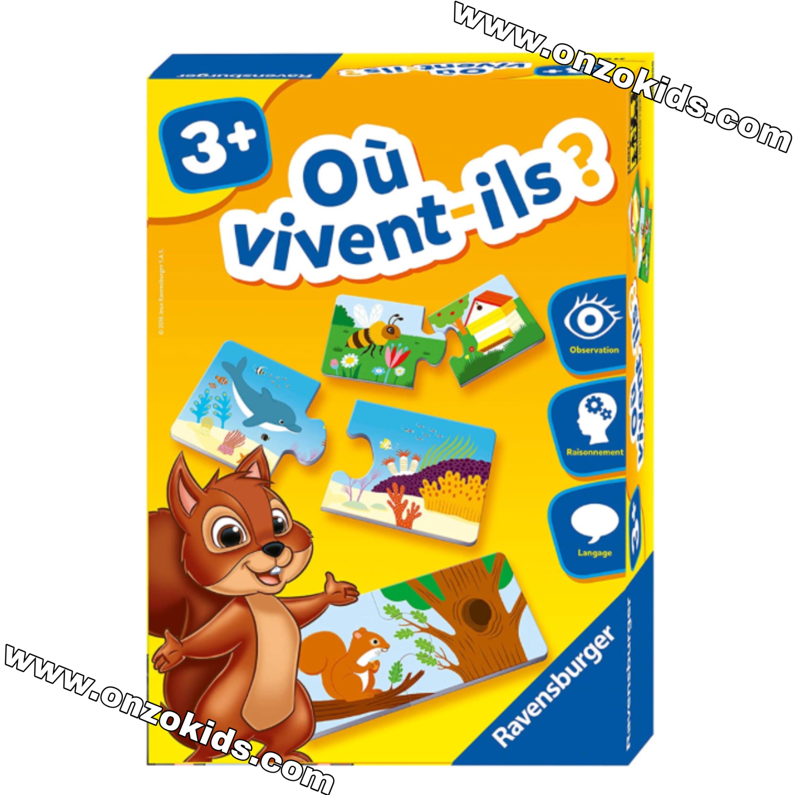 Où vivent-ils ?-Découverte des animaux-Ravensburger