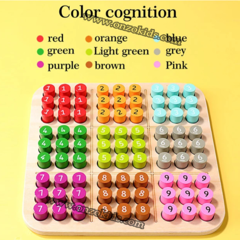 Sudoku échecs logique jouets enfants en bois – Image 5