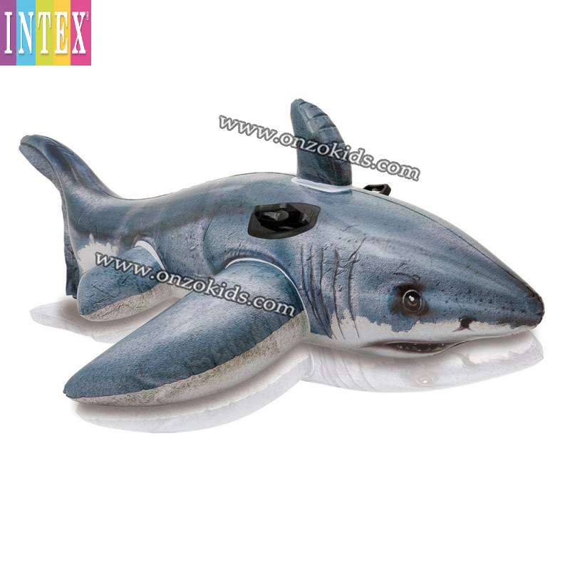 Bouée grand requin blanc gonflable 173 cm x 107 cm | Intex – Image 2