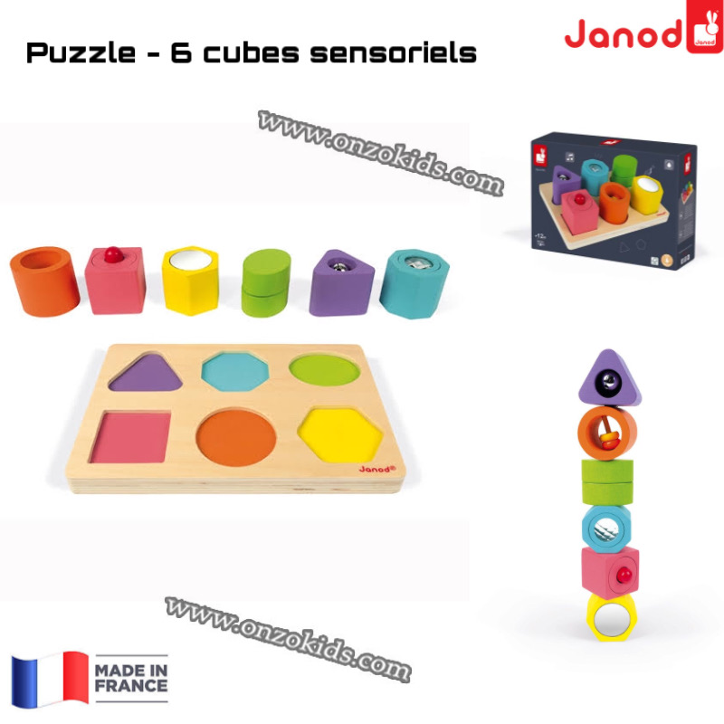 Puzzle - 6 cubes sensoriels
