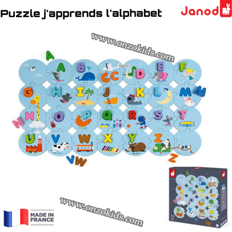 Puzzle j'apprends l'alphabet - Janod