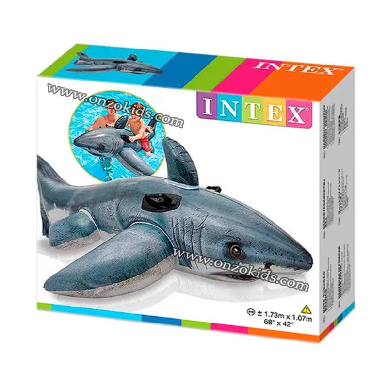 Bouée grand requin blanc gonflable 173 cm x 107 cm | Intex – Image 3