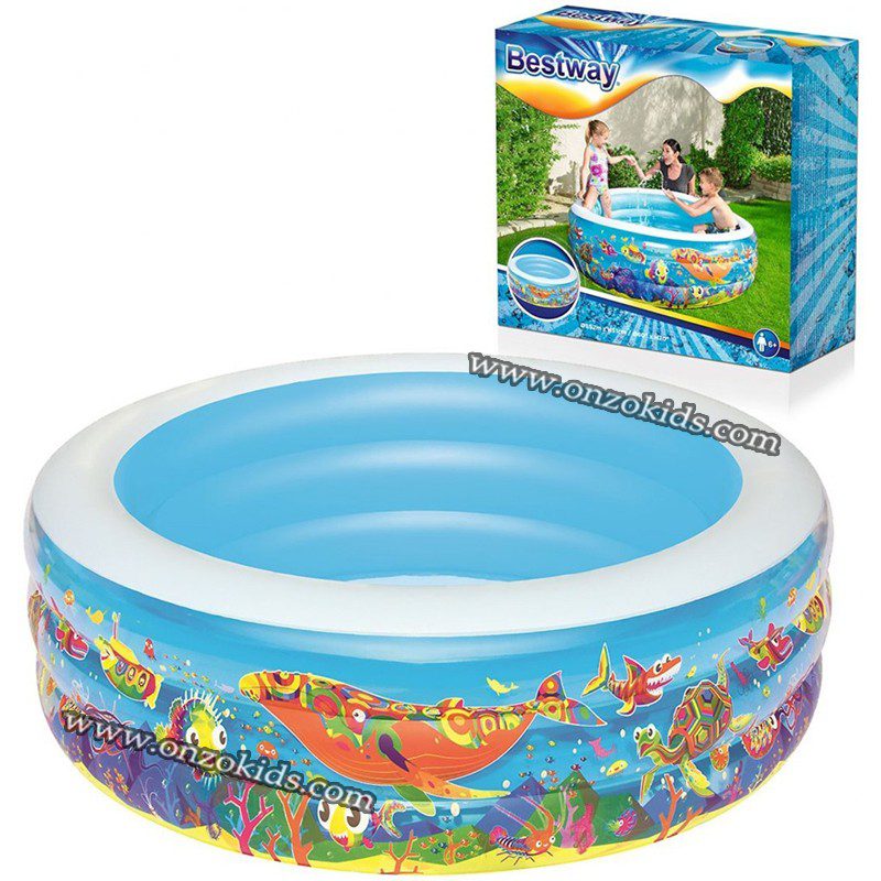 Piscine gonflable décor poissons 152 X 51 cm - Bestway – Image 3