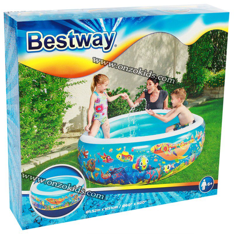 Piscine gonflable décor poissons 152 X 51 cm - Bestway – Image 4