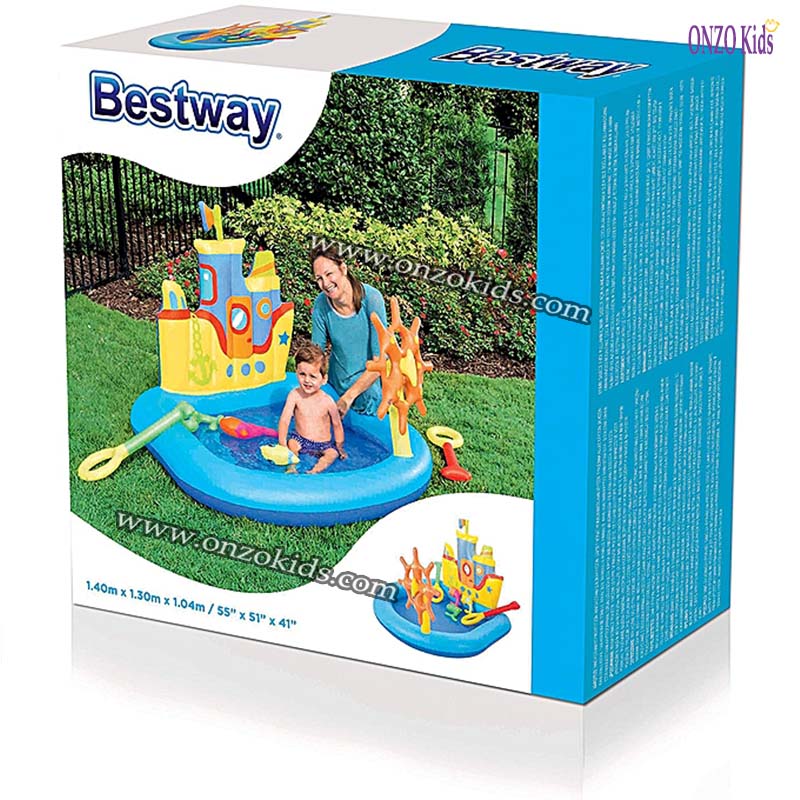 Piscine bateau pour enfant 140 x 130 x 104 cm -Bestway – Image 9