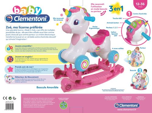 Trotteur 2 en 1, Zoé, ma licorne préférée - clementoni – Image 9