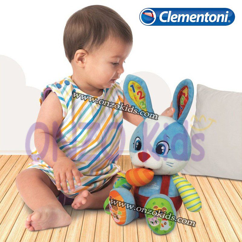 Peluche valentin, mon p'tit lapin ! clementoni