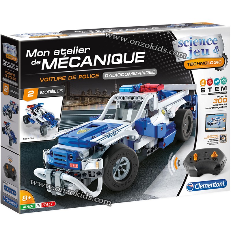 Mon atelier de mécanique voiture de police radiocommandée - Clementoni – Image 5