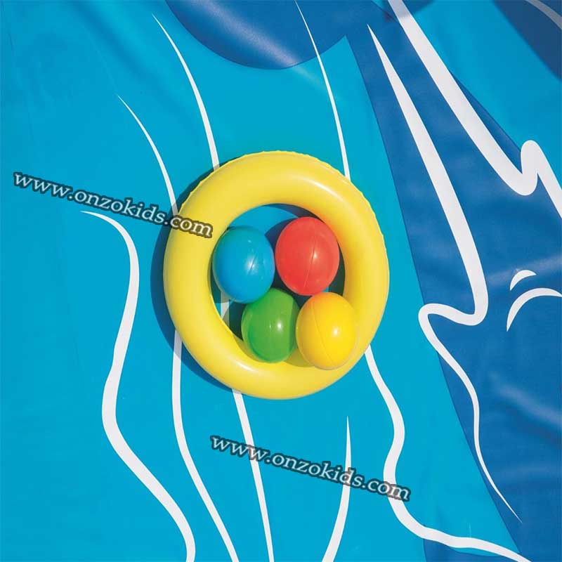 Piscine avec Toboggan 265×265×104 cm -Bestway – Image 12
