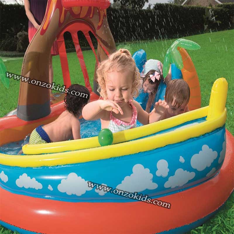 Piscine avec Toboggan 265×265×104 cm -Bestway – Image 14