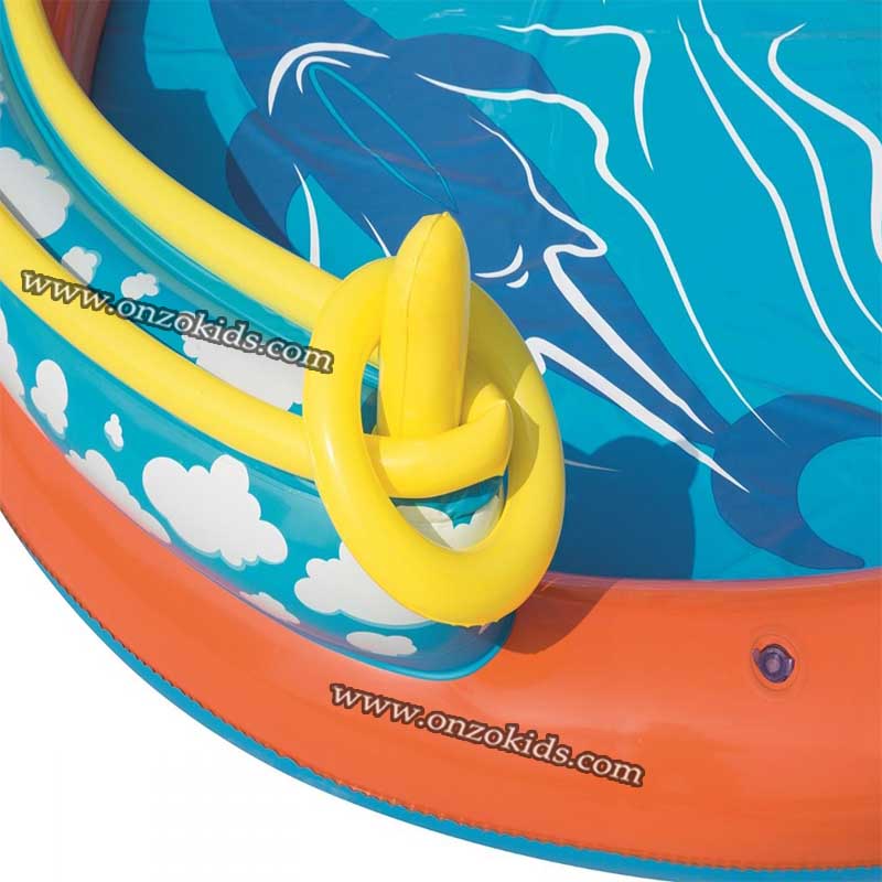 Piscine avec Toboggan 265×265×104 cm -Bestway – Image 8