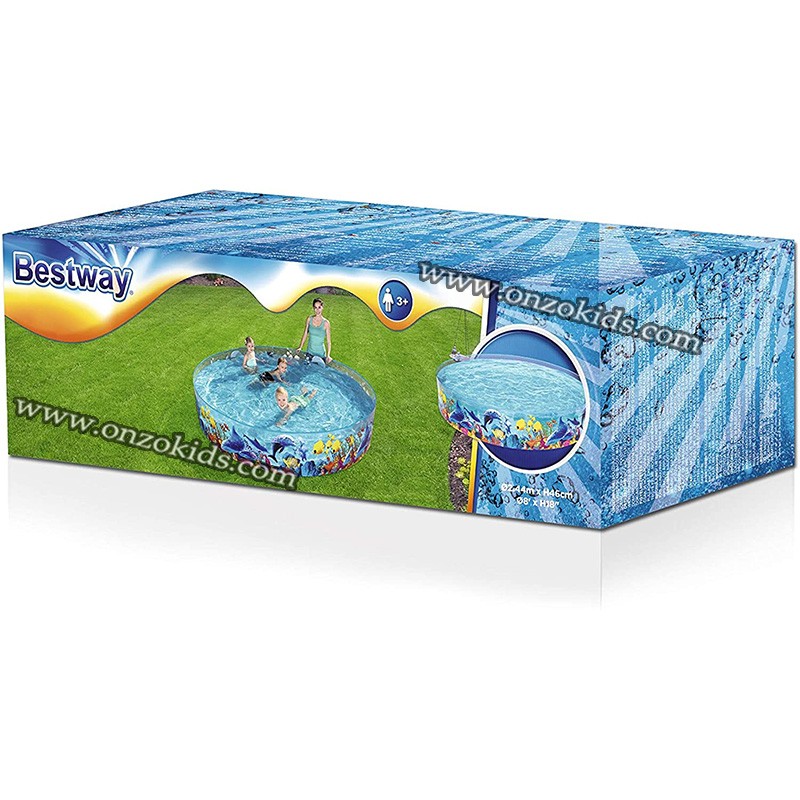 Piscine hors sol ronde Fill'n'Fun Odissey 244 x 46 cm -Bestway – Image 6