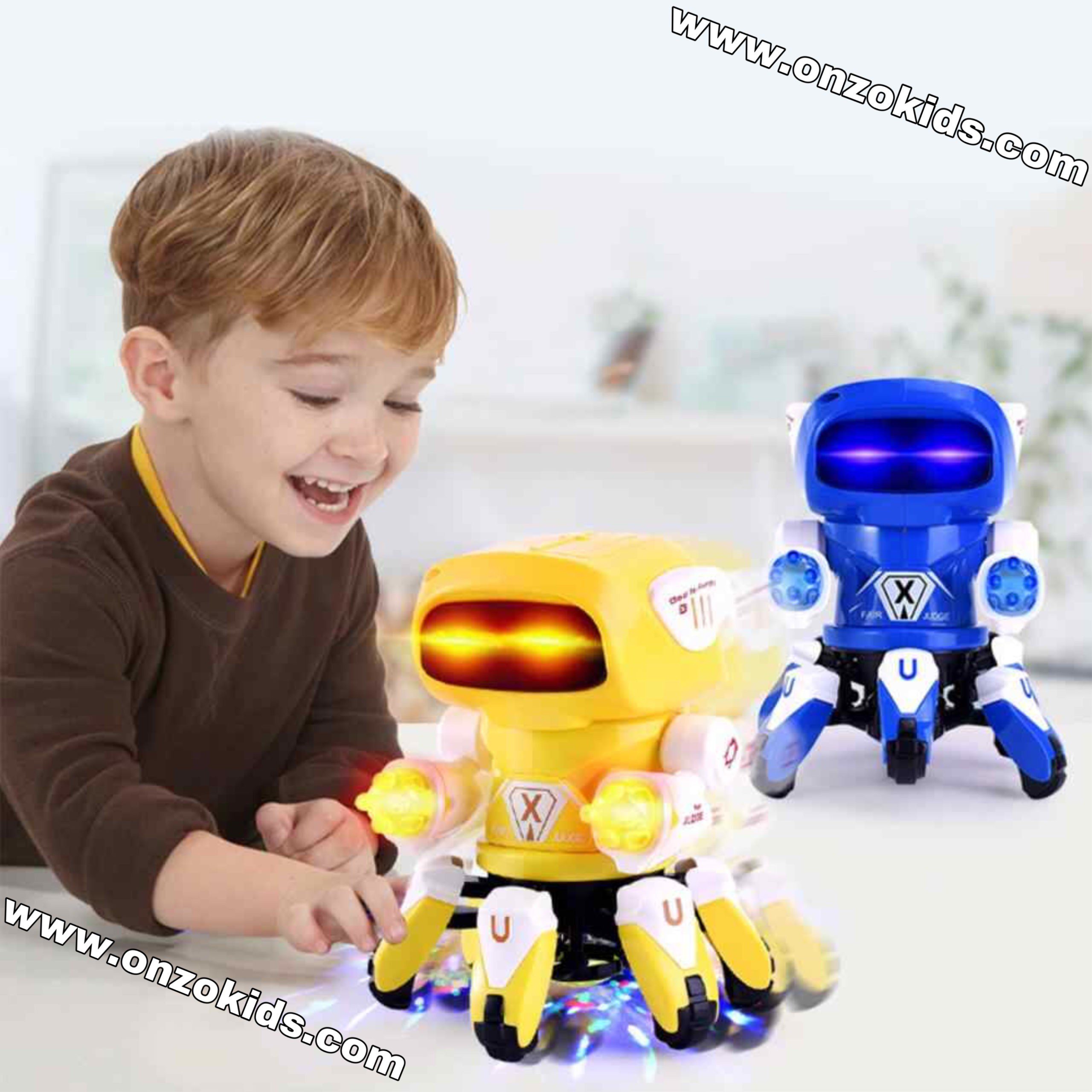 Robot de danse musical en forme de poulpe