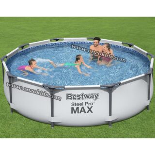 Piscine Hors-Sol Ronde Steel Pro Max avec moteur 305×76 Cm -Bestway