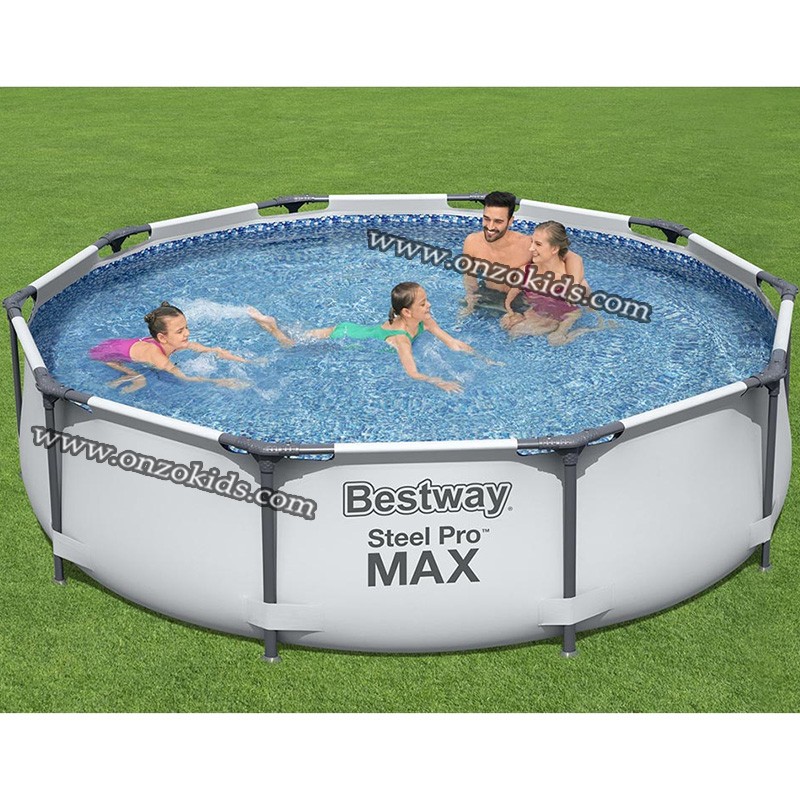 Piscine Hors-Sol Ronde Steel Pro Max avec moteur 305×76 Cm -Bestway