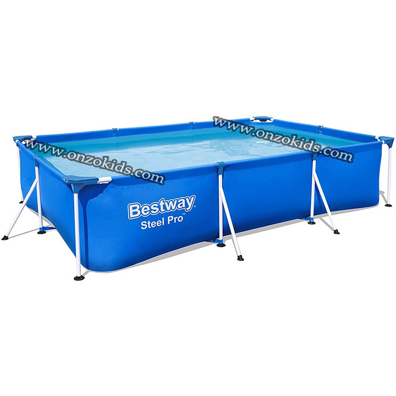 Piscine rectangulaire Steel Pro avec pompe de filtration 300 x 201 x 66 cm -Bestway – Image 7