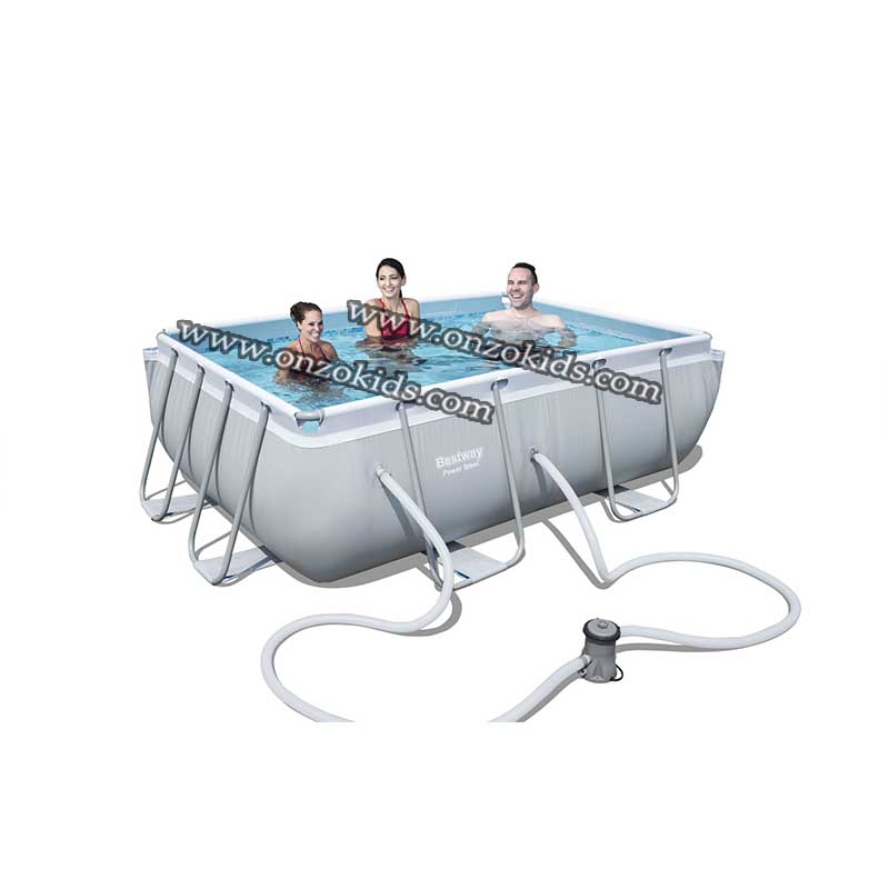 Piscine Hors-Sol Rectangulaire Power Steel 282x196x84cm - Bestway – Image 3