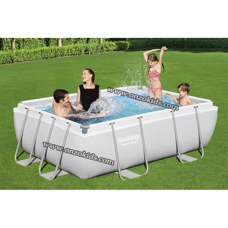 Piscine hors sol cadre en acier Rectangulaire 282 x 196 x 84 cm - Bestway – Image 2