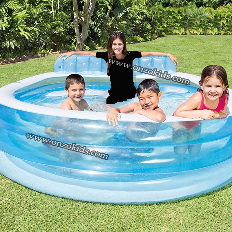 Piscine familiale avec fauteuil Swim Center Family 224 x 216 x 76 cm - INTEX – Image 3