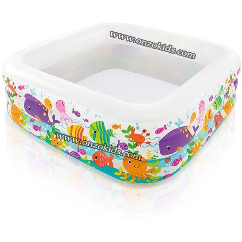 Piscine aquarium multicolor 159 x 159 x 50 cm - Intex – Image 2