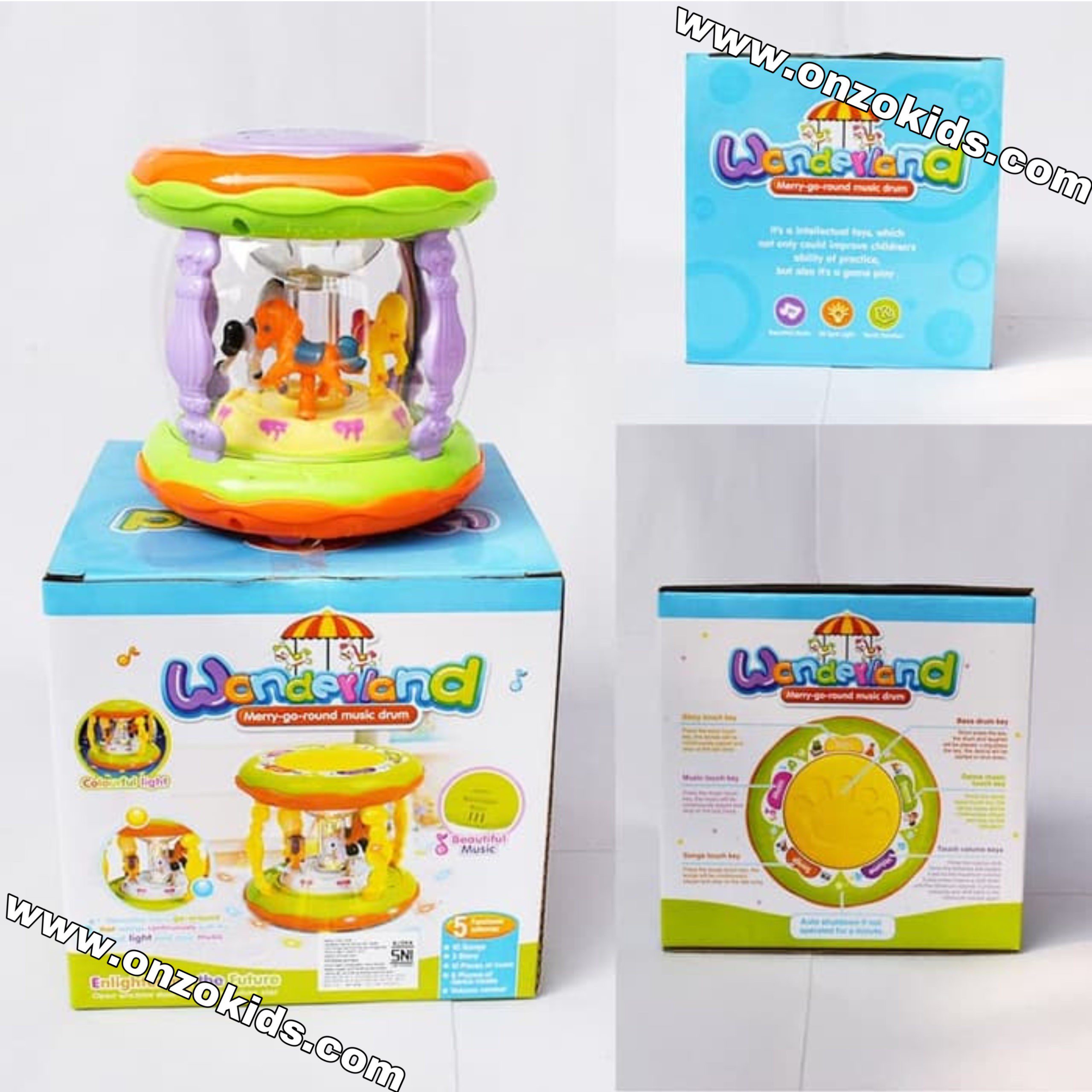 Tambour de musique rond Wonderland pour enfants – Image 5