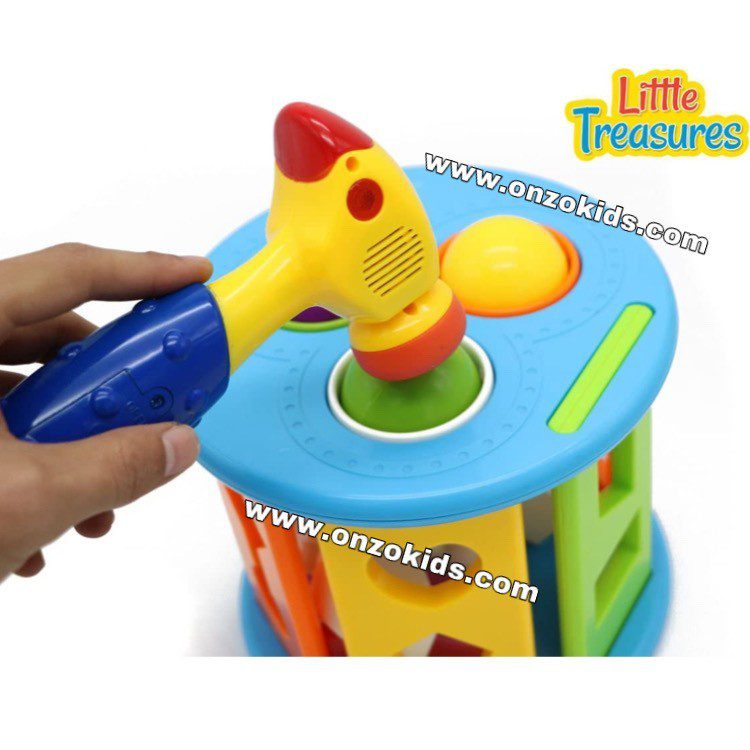 Hamer Tables trieur jouet avec un marteau (lumière, son) – Image 3