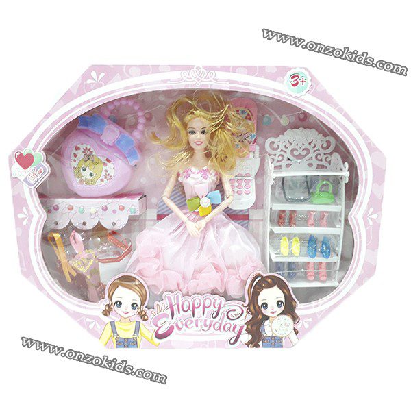 Poupée avec accessoires Happy everyday