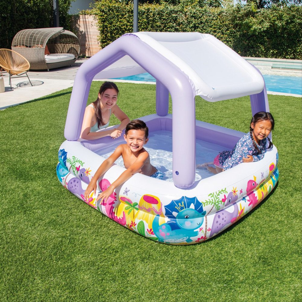 Piscine gonflable avec auvent 157 x 157 x 122 cm - Intex – Image 3