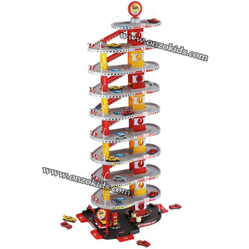 Circuit et garage parking 10 Étages avec 3 Voitures pour enfants | FARO – Image 3