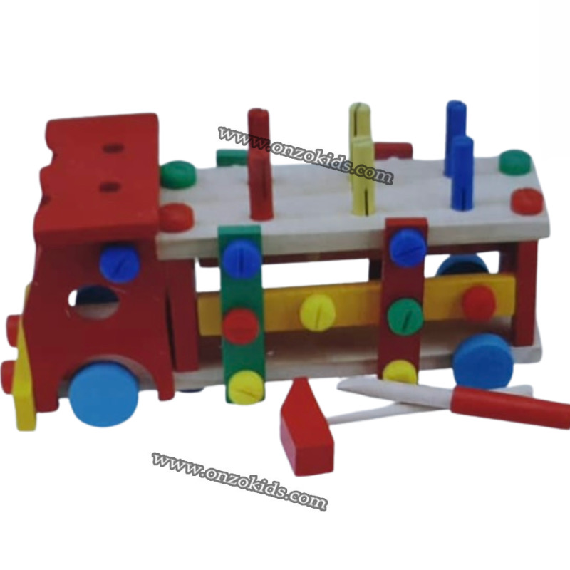 Voiture en bois colorée plusieurs modèles – Image 15