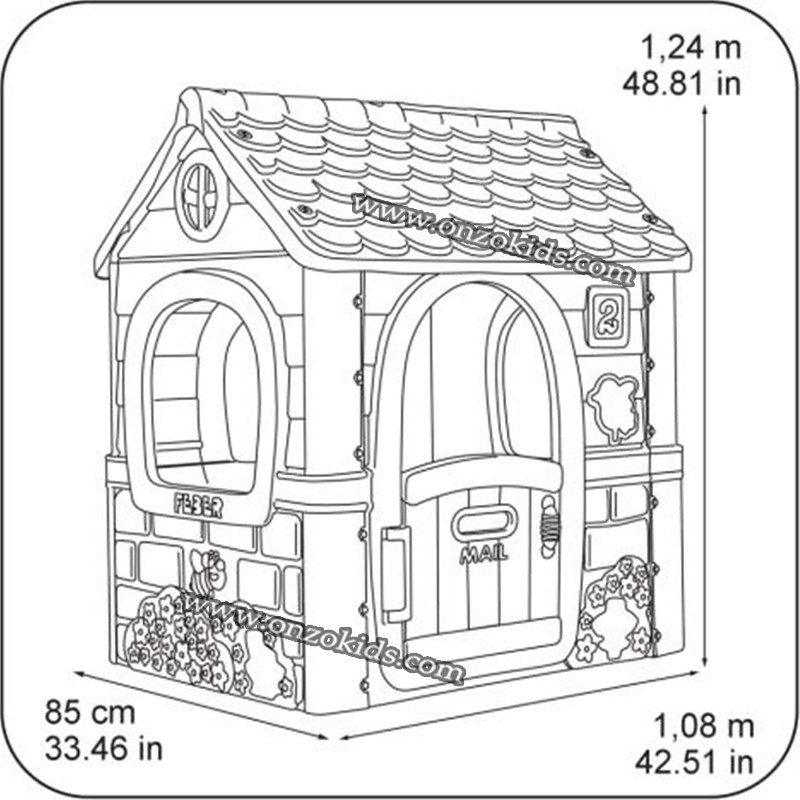 La Maisonnette de jardin en plastique Fantasy House FEBER – Image 5