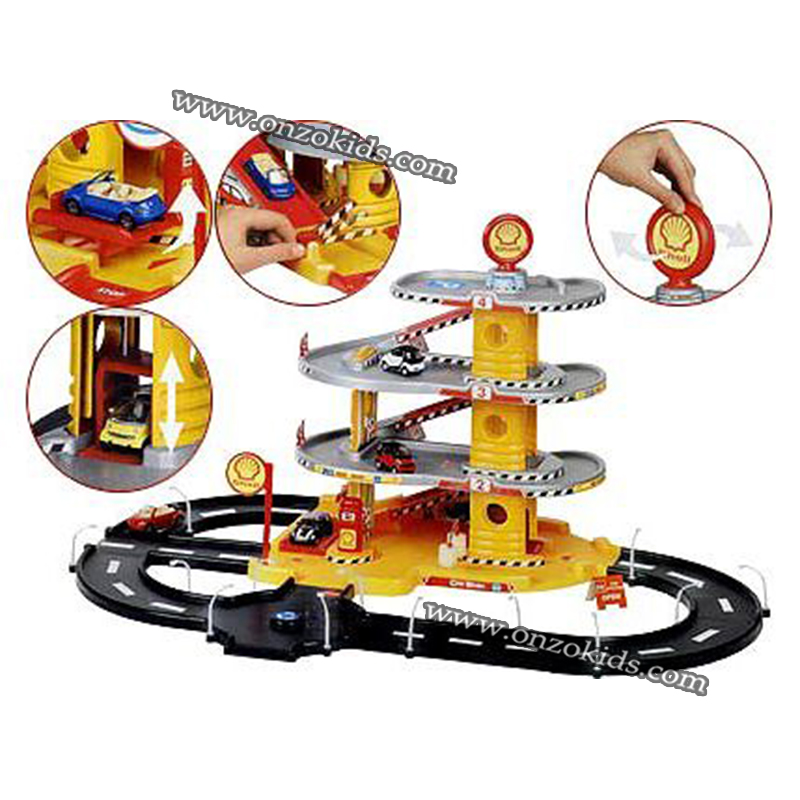 Circuit Garage parking 4 Niveaux avec 2 Voitures pour enfant | FARO – Image 2